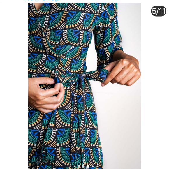 African Peacock Dress NWT - Picture 3 of 9